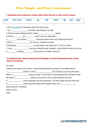 WW3 Unit 2 Grammar revision