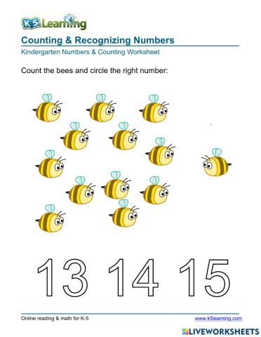 Counting & Recognizing Numbers