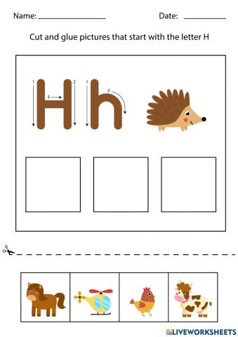Beginning sound H