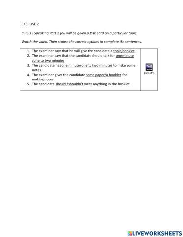 IE1, Unit 1, Speaking, Exercise 2