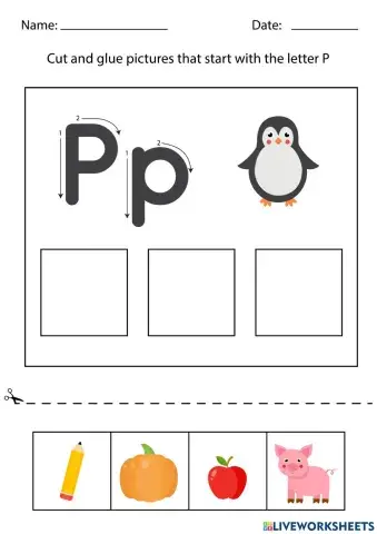 Beginning sound P