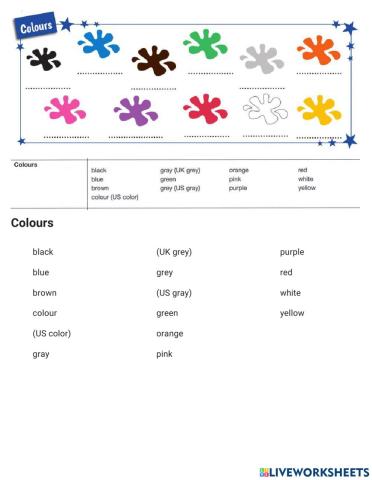 Vocab-S- Color