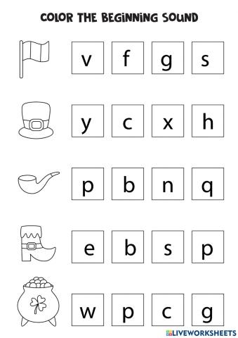 Choose the beginning sound