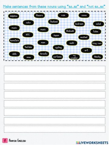 As...as - not as...as