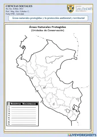 Áreas Naturales  Protegidas 2022