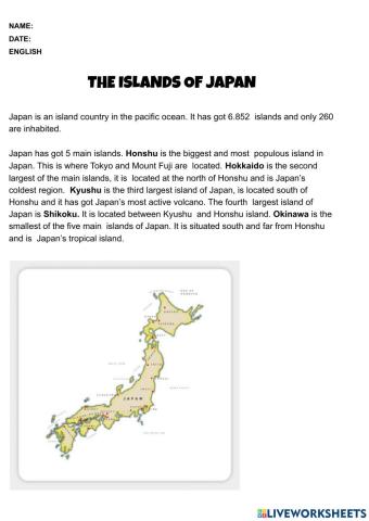 Islands of Japan
