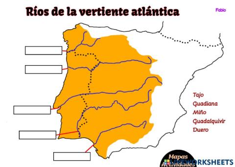 Ríos vertiente atlántica