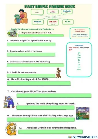 Passive voice - past simple