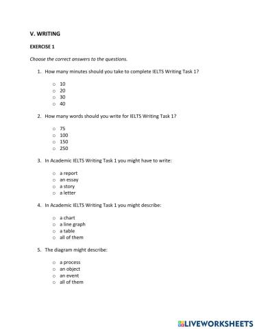 IE1, Unit 1, Writing, Exercise 1
