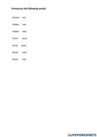 English pronunciation