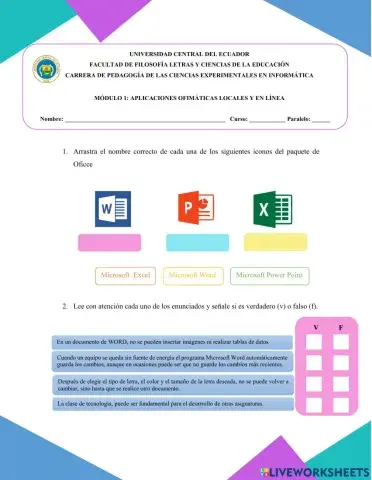 Unidad 1: microsoft Word