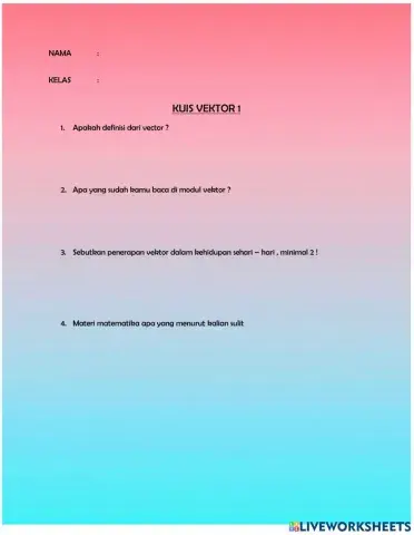 Kuis Vektor 1