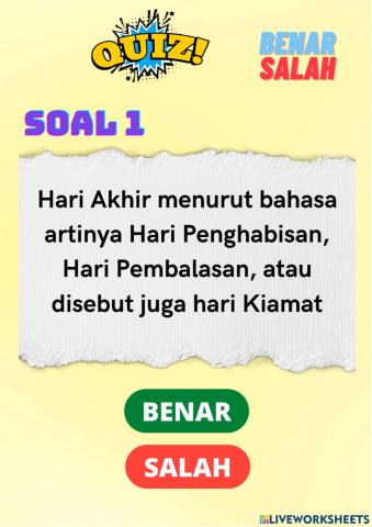 Iman kepada hari akhir  new