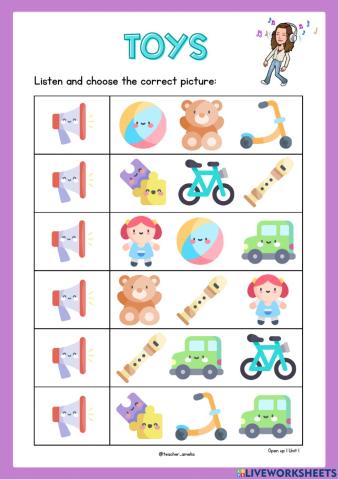 1º unit 1: toys