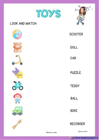 1º unit 1: toys