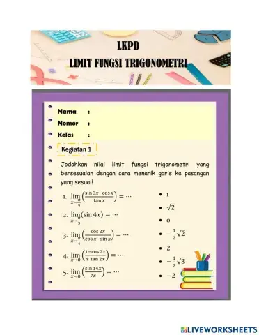 Limit Fungsi Trigonometri