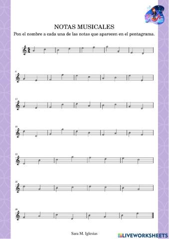 Notas musicales