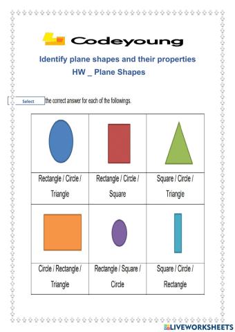 Plane shapes