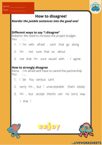 How to disagree