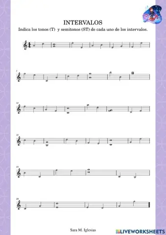 Intervalos: tonos y semitonos