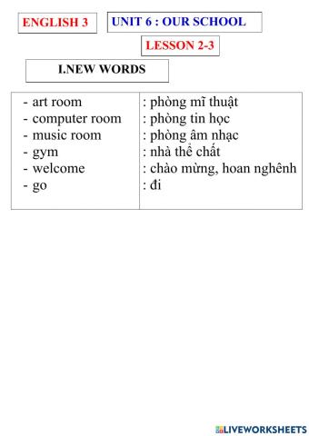 English 3- unit 6- lesson 2-3