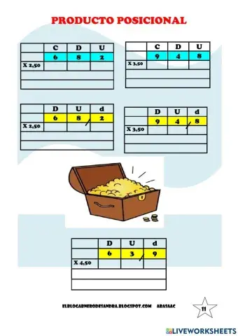 Producto posicional abn