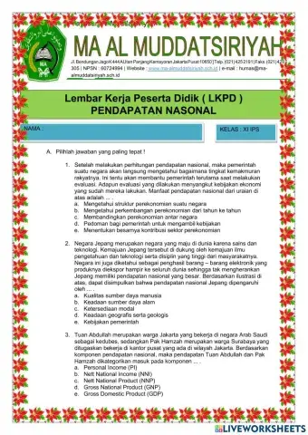 Pendapatan Nasional