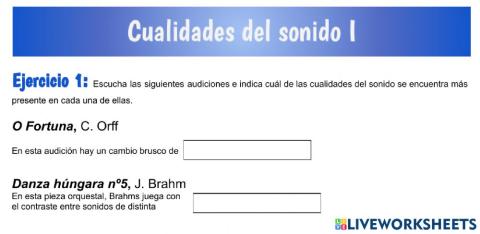 Cualidades del sonido