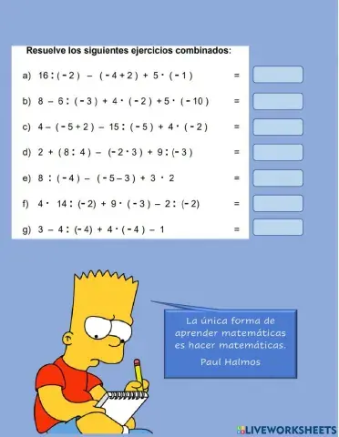 Numeros enteros combinados