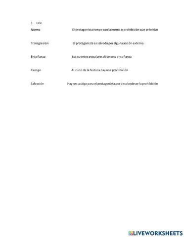 El cuento popular ejercicio