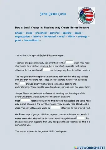 How a Small Change in Teaching May Create Better Readers