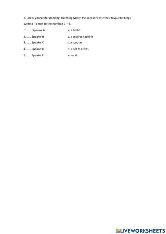 Talking about hobbies and leisure time