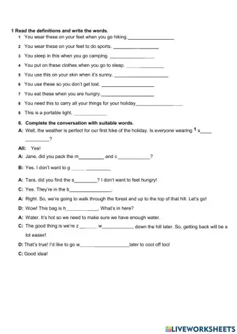 Things you take in an extreme holiday