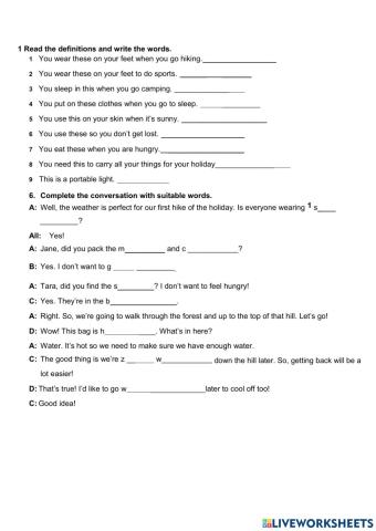 Things you take in an extreme holiday