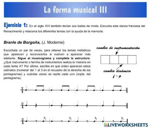 La forma musical III