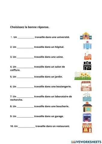 Métiers et Professions