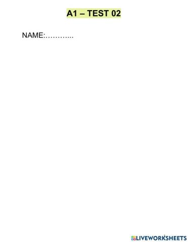 A1 - Test 02