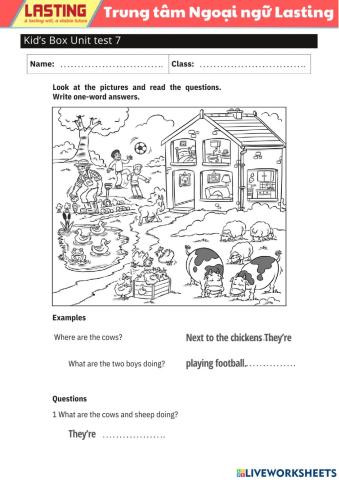 KB BE Level 2- U7 - test