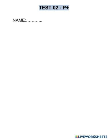 Test02 - P+