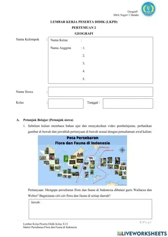 Persebaran Flora dan Fauna di Indonesia