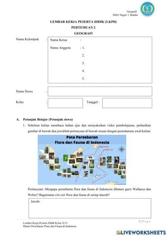 Persebaran Flora dan Fauna di Indonesia