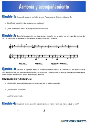 Armonía y acompañamiento