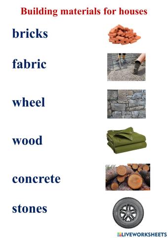 Building materials for houses