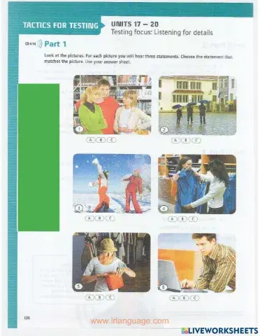 Tactics For Listening Basic Test 5 (U17-20)