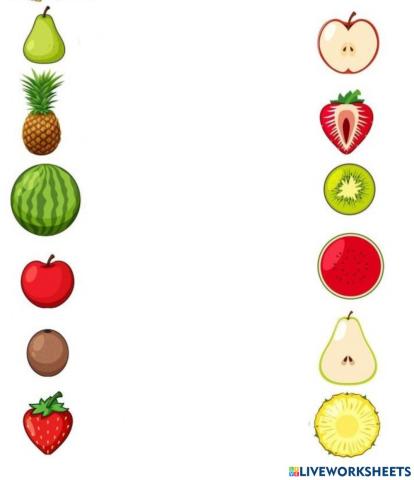 Fructe(intregul si jumătatea)