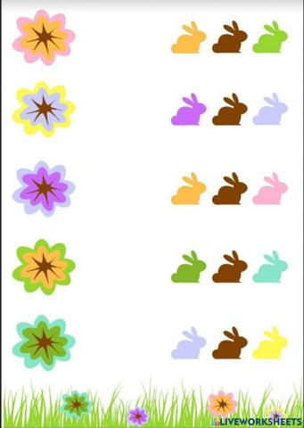 Flori si iepuri (discriminare vizuala)