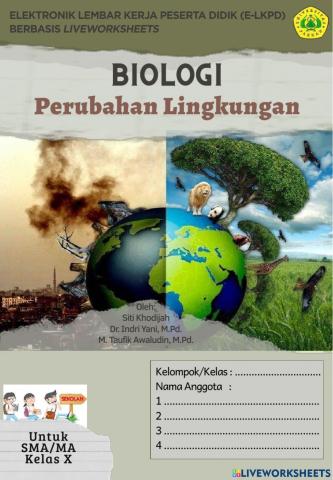 E-LKPD Materi Perubahan Lingkungan-Pertemuan Ke 1