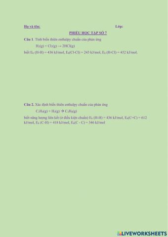 Năng lượng hóa học