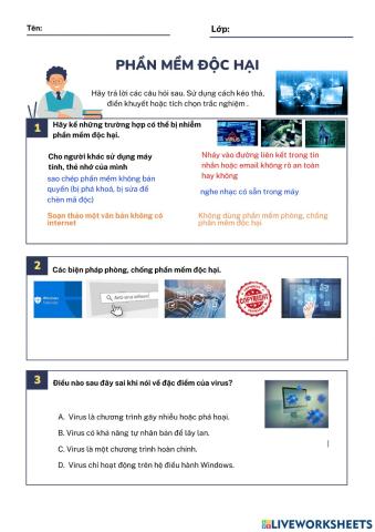 Luyện tập- Bai9-Phần mềm độc hại