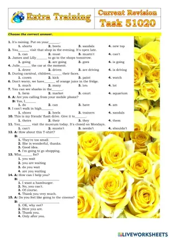 Extra Training 51020